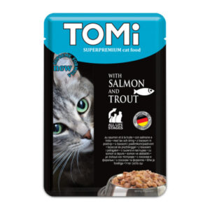 TOMI Cat sos za mačke losos, pastrmka 100g