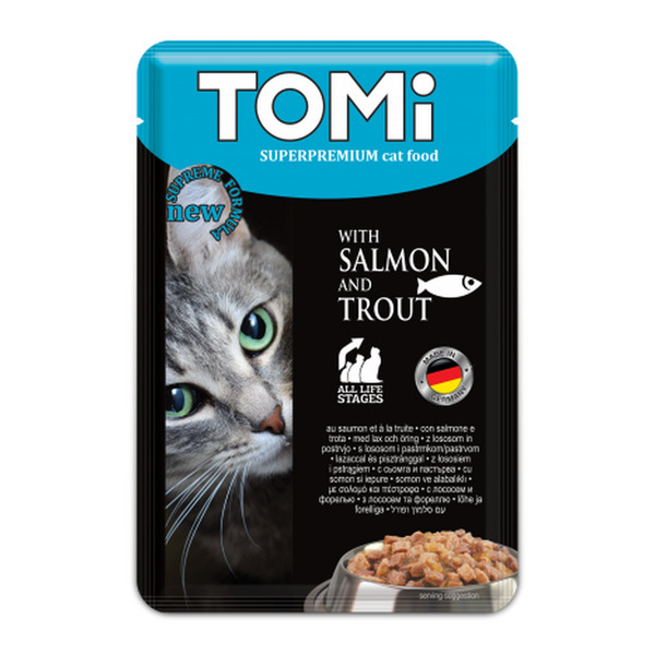TOMI Cat sos za mačke losos, pastrmka 100g