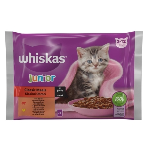 Whiskas Junior Izbor Mesa u Sosu 4x85g