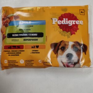 Pedigree adult govedina, jagnjetina,ćuretina,šargarepa u sosu 4x100g