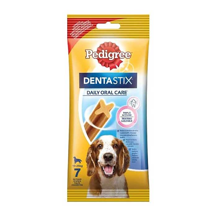 PEDIGREE-Poslastica-za-pse-DentaStix-Daily-Medium-7kom-10-25-kg-180g-1-kesa