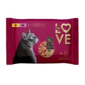 My Love sos za mačke piletina i ćuretina 4x85g