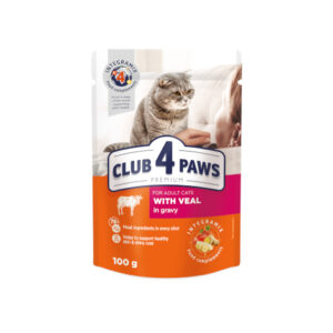 Club4Paws sos za mačke teletina u sosu 100g