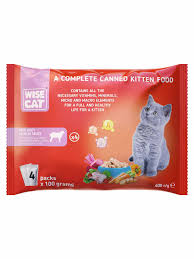 Wisecat sosić kitten 4x100g