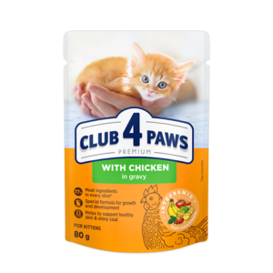 Club4Paws sos za mačiće piletina u sosu 85g