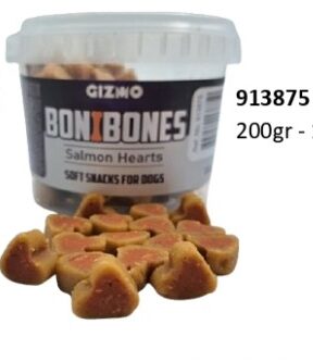 Gizmo Boni Bones Salmon hearts 200g