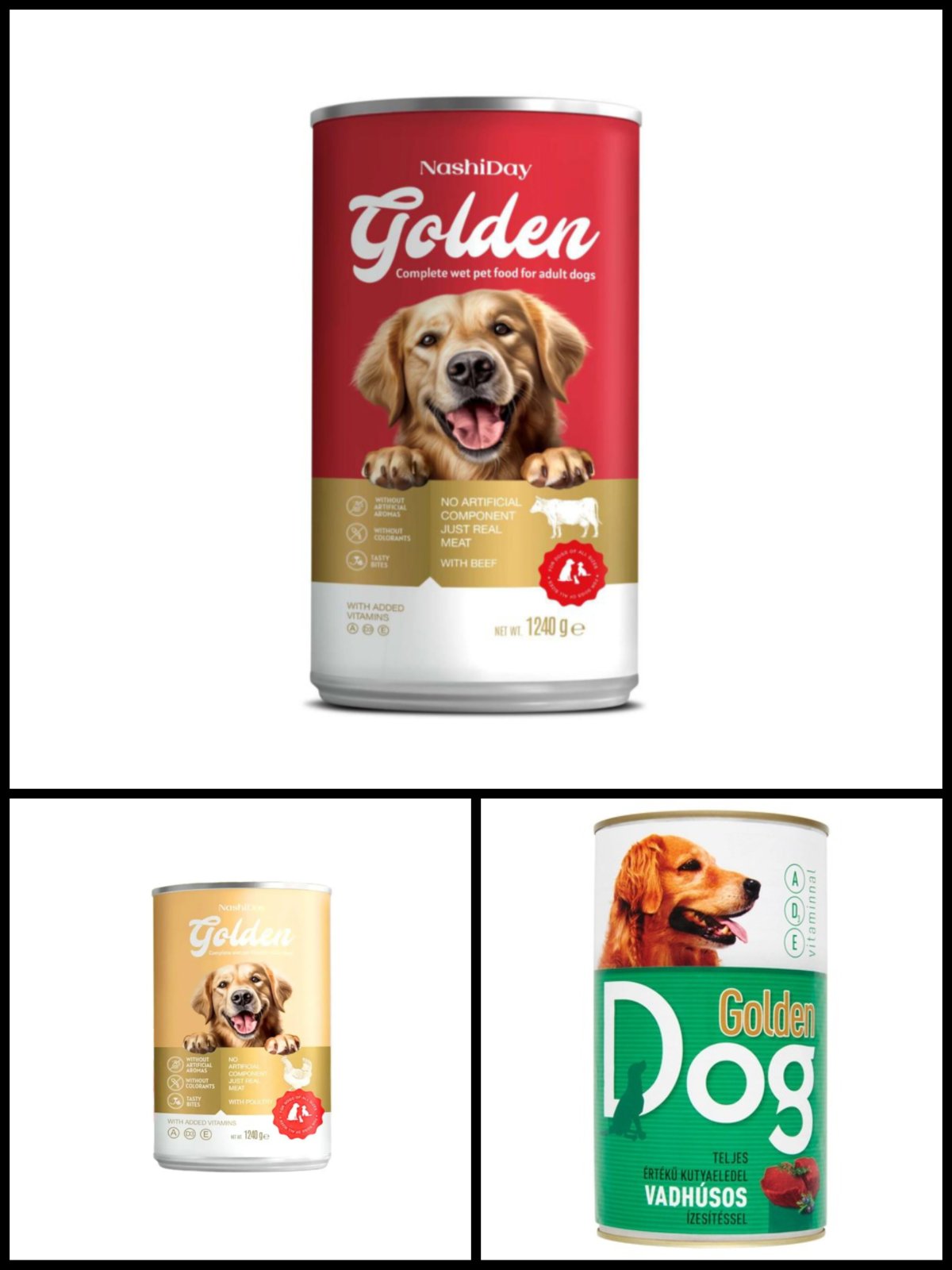 GOLDEN DOG konzerva za psa 1240g