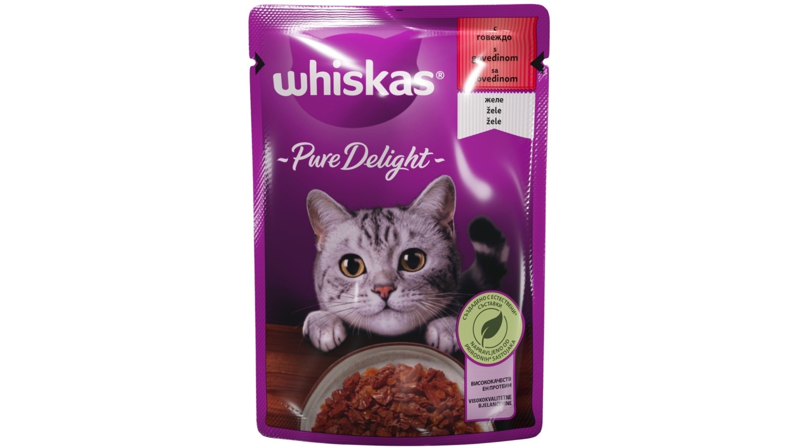 whiskas pure delight-govedina 85g