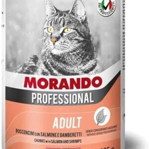 MORANDO CAT Proffesional Adult komadići kozice i losos 405g