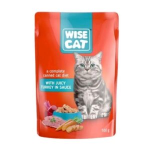 Wise cat sos ćuretina 100g pakovanje vlažne hrane u kesici za mačke