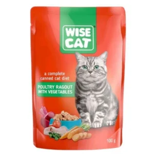 Wise cat sos ragu piletina 100g pakovanje vlažne hrane u kesici za mačke